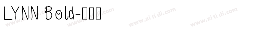 LYNN Bold字体转换